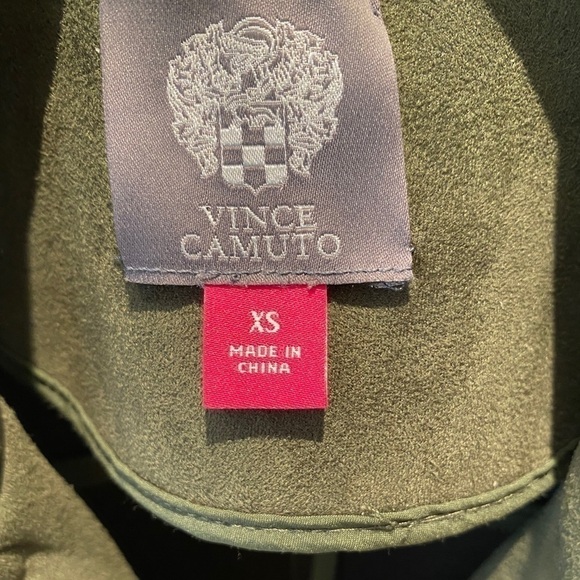 olive Faux Suede Scuba Moto Jacket - Picture 8 of 11